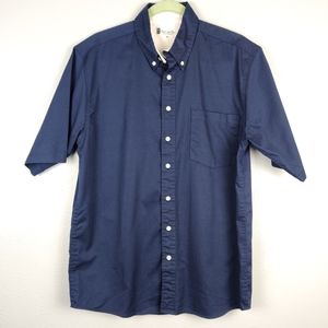 Hartwell Men's Navy Short Sleeve Button Down Shirt